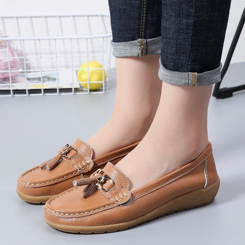 1 ACHETÉ = 1 OFFERT: ORTHOMOC™ • Mocassins Orthopédiques en Cuir pour Femme