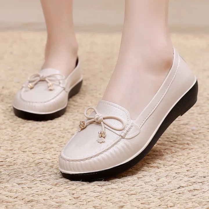 ErgoMoc™ • Mocassins Orthopédiques en Cuir pour Femme