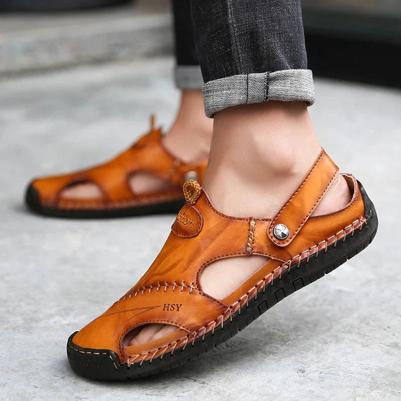 Sandales Orthopédiques en Cuir • Modeline