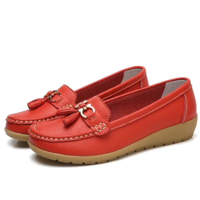 1 ACHETÉ = 1 OFFERT: ORTHOMOC™ • Mocassins Orthopédiques en Cuir pour Femme