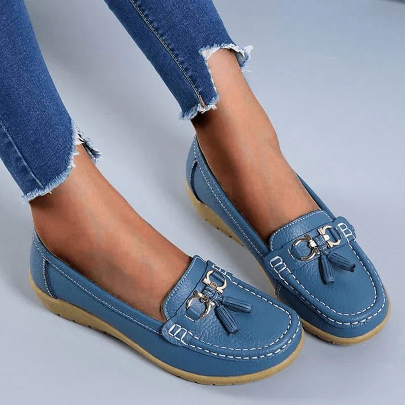 1 ACHETÉ = 1 OFFERT: ORTHOMOC™ • Mocassins Orthopédiques en Cuir pour Femme