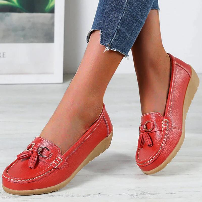 1 ACHETÉ = 1 OFFERT: ORTHOMOC™ • Mocassins Orthopédiques en Cuir pour Femme