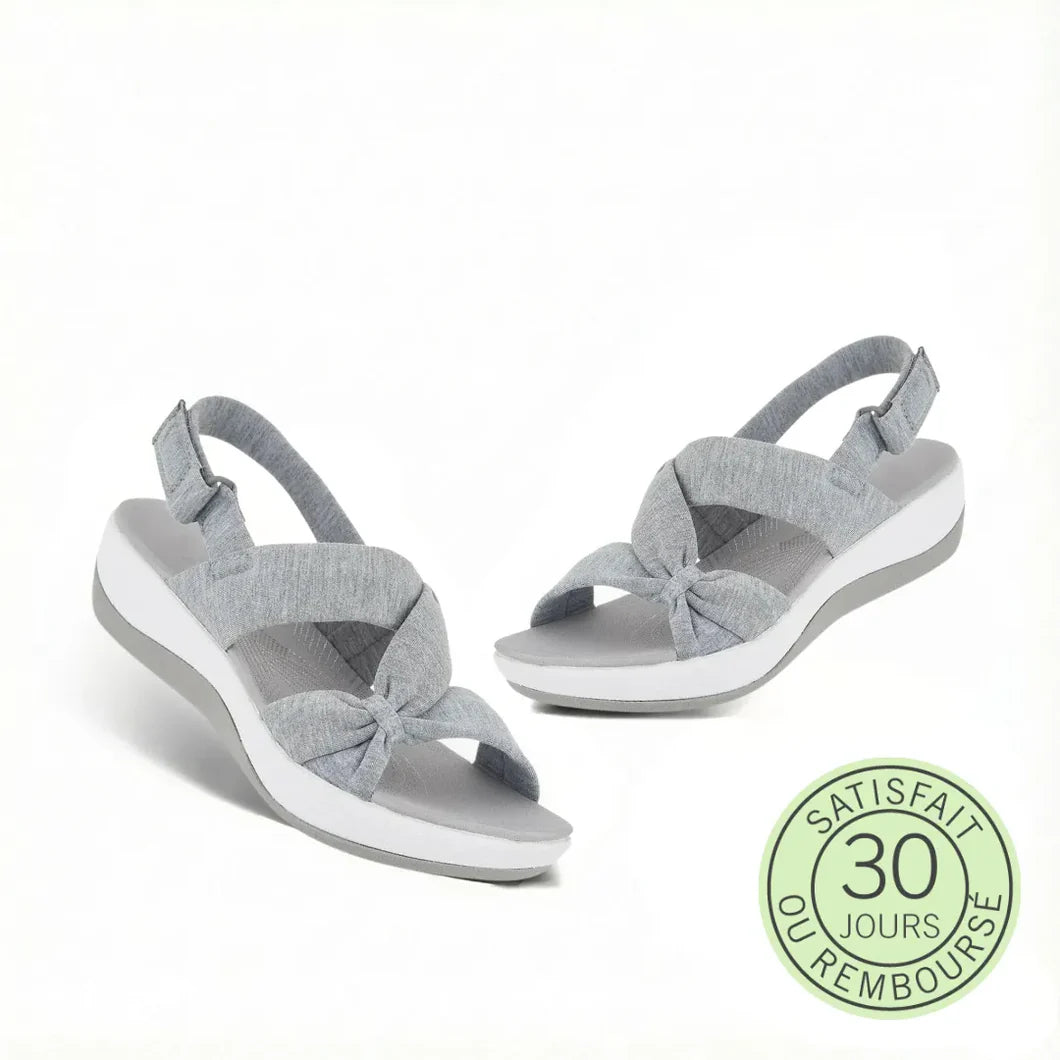 Nubéa™ - Sandales en tissu à confort orthopédique