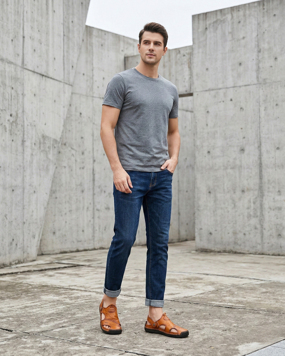 Sandales Orthopédiques en Cuir • Modeline