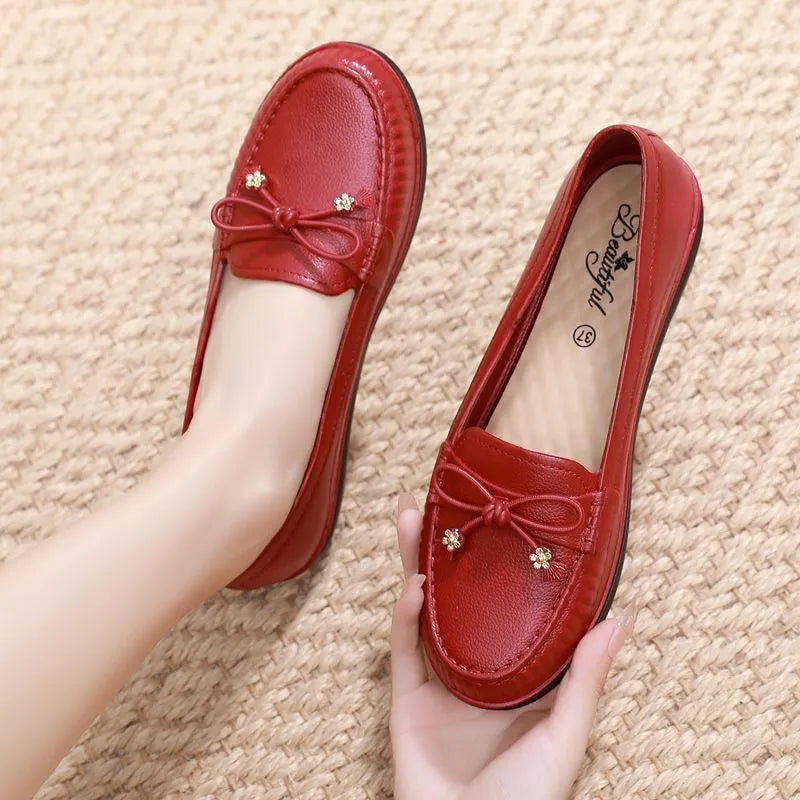 ErgoMoc™ • Mocassins Orthopédiques en Cuir pour Femme
