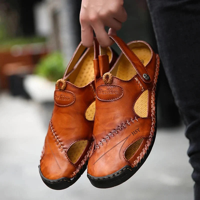 Sandales Orthopédiques en Cuir • Modeline